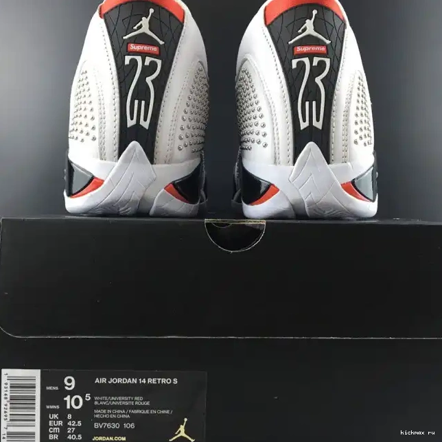 Rep Kickmax 14 Air Jordan White Retro BV7630-106 0325